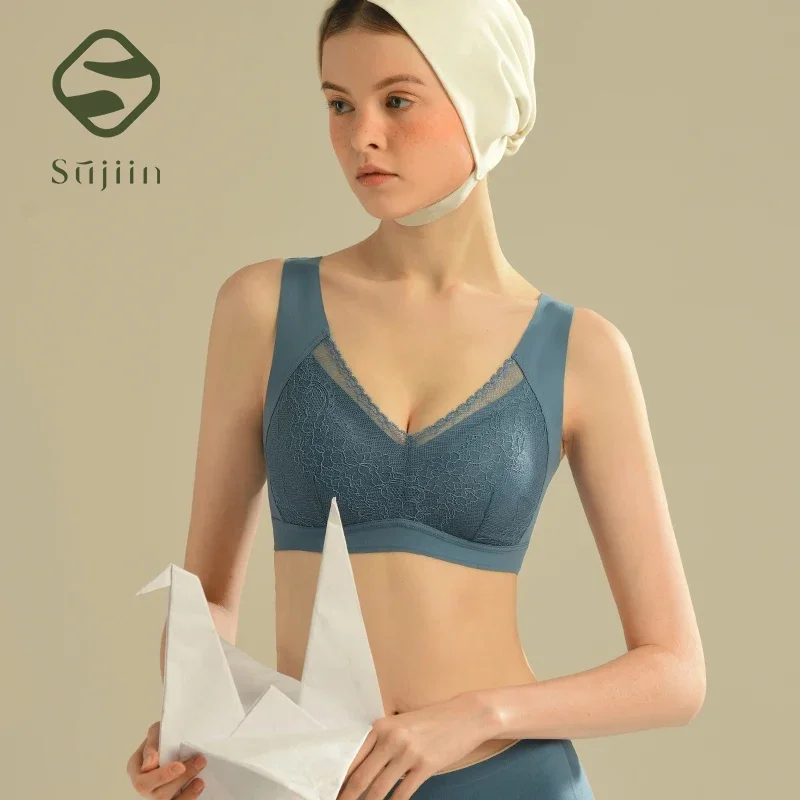 Wirefree Bra Comfort - SUJIIN Sexy Lace Bras for Women